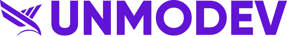 Unmo dev full logo purple